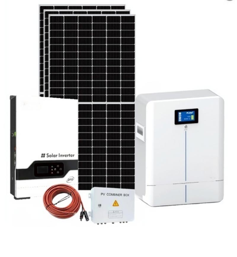 Sistem hibrid de stocare a energiei solare de 5 kW