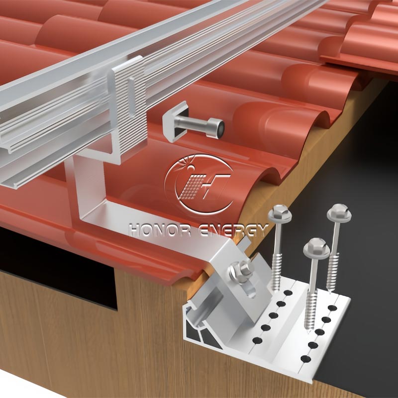 Montaj pentru acoperișul solar din aluminiu