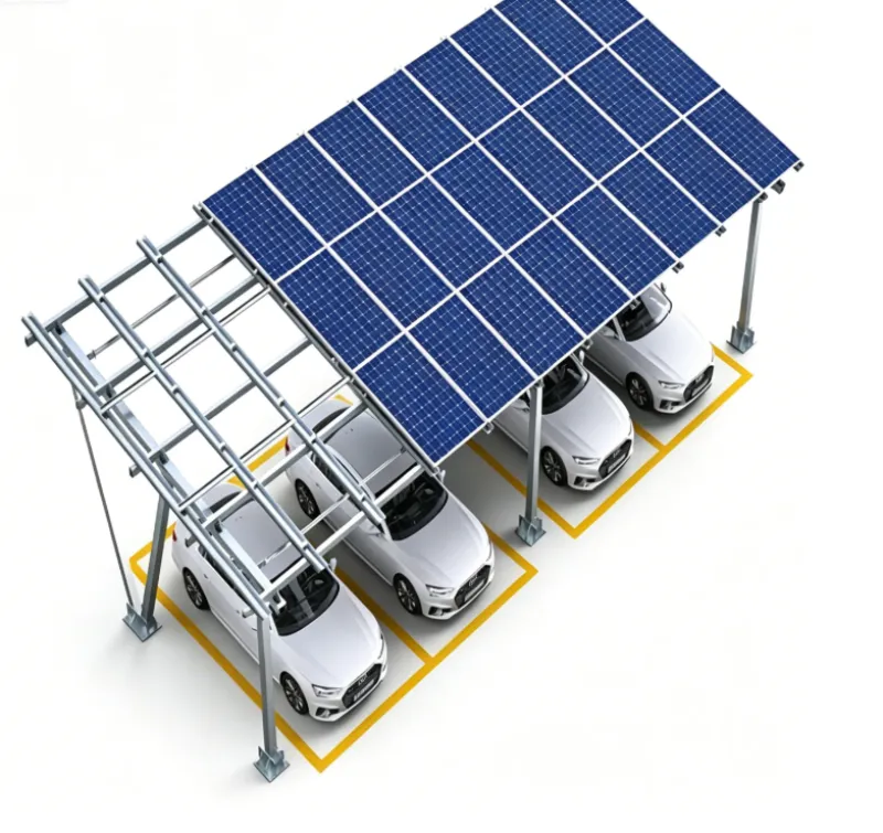Suport solar pentru carport din aluminiu tip W