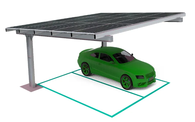 Montaj solar de tip Y rezistent la apă din oțel carbon