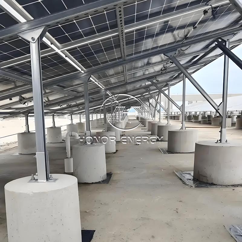 Beton din oțel solar solar plat pe acoperiș
