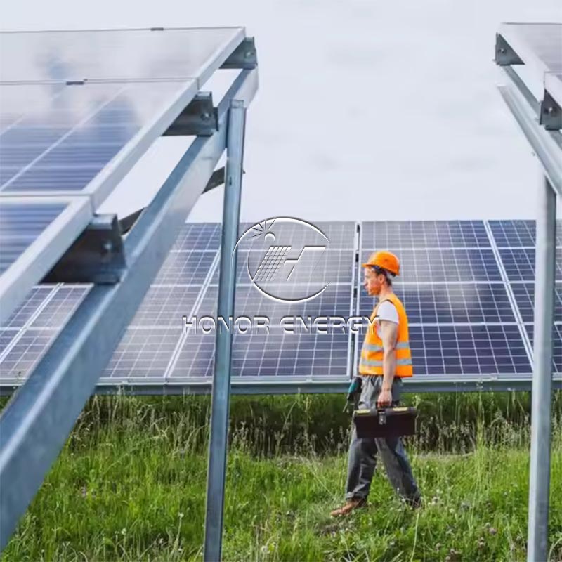 Oțel multiplu tip de rânduri solare montare agricole agricole