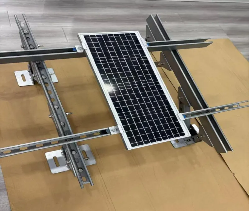 Sistem de montare la sol din oțel solar și șină U