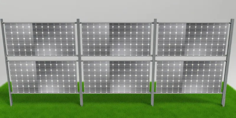 Montaj vertical din aluminiu solar