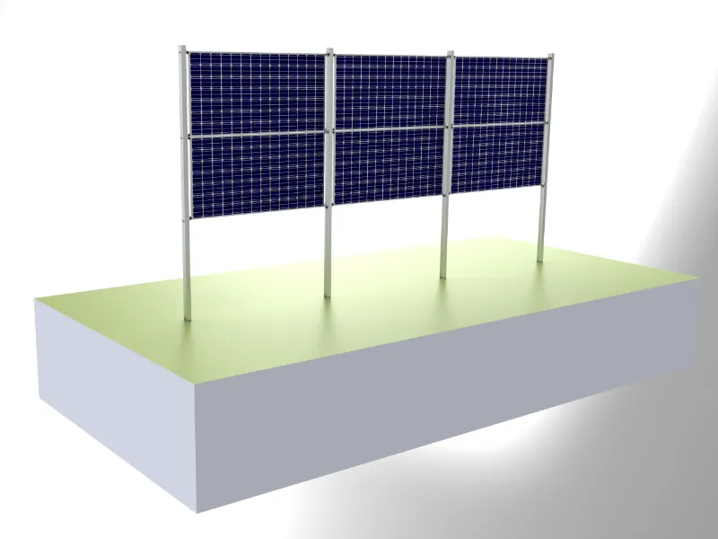Montare verticală din oțel carbon solar